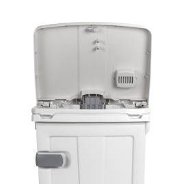 Ведро TTS Open-up (90 л, полипроп, дверь, крышка зеленая)