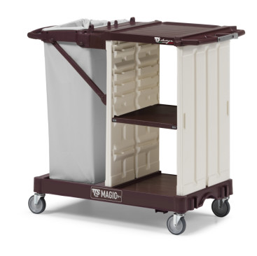 Тележка TTS MagicArt 11 Basic (открытая, 2 полки, держ. мешка, база антрацит)