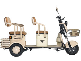 Трицикл электрический Rutrike Атлас (бежевый)