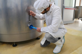 Щетка-ерш IGEAX для труб (Д 90мм, жесткий, синий)