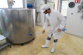 Щетка-ерш IGEAX для труб (Д 90мм, жесткий, синий)