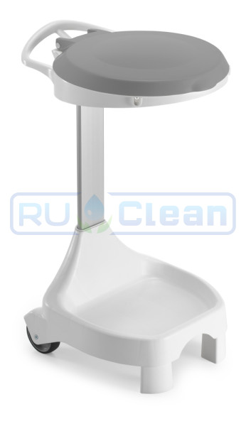 Держатель мешка TTS Smile E-60 (120л, ножки, колеса, серая крышка)