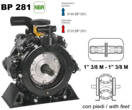 Мембранный насос Comet BP281 (20 бар, 248 л/мин, ВОМ 1"3/8)