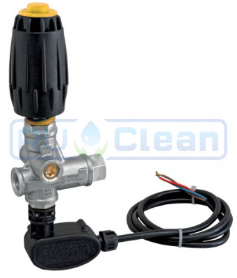 Регулятор давления Mecline VRT3 (2500бар, 40л/мин, 3/8г-г, By-pass 3/8г, микр., никел.)