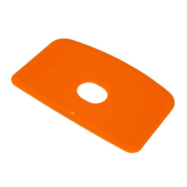 Скребок с отверстием FBK (146х98мм, гибкий, оранжевый)