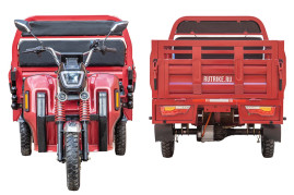 Трицикл электрический Rutrike Антей Pro 1500 60V1200W (темно-зеленый)