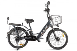 Электровелосипед GREEN CITY e-ALFA new (темно-серый)