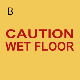 Указатель TTS "Осторожно мокрый пол" (полипроп, 2хсторонний, европейск и испанск)
