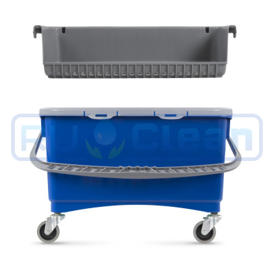 Ведро TTS JIM для мытья окон/нанесения воска (28л, синий)