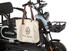 Трицикл электрический Wanshida UN MOTO (60V, 650W, черно-синий)