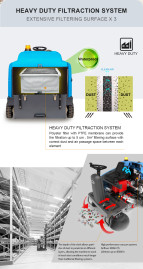 Подметальная машина Gadlee GTS 1450 HD (без крыши)