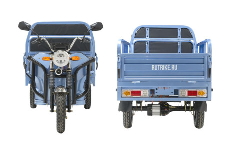Трицикл электрический Rutrike Вектор 1500 (60V, 1200W, серый) (026260-3235)