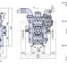 Мембранный насос AR 250 BP C/F (BlueFlex, 20бар, 254.4л/мин, ВОМ 1"⅜-полый вал 25мм)