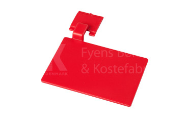 Значок маркировочный для алюминиевого рельса FBK (110х75 мм, красный)