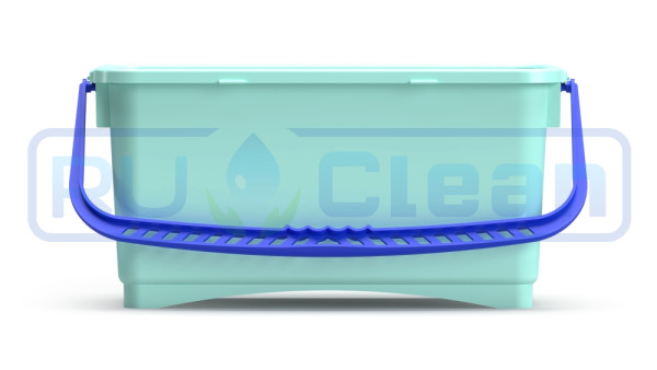 Ведро TTS (20л, ручка синяя, без крышки, зеленый)