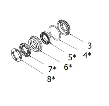 Комплект уплотнений HAWK FOG d15мм