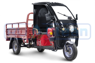 Трицикл электрический Rutrike D4 КАБИНА 1800 (красный)