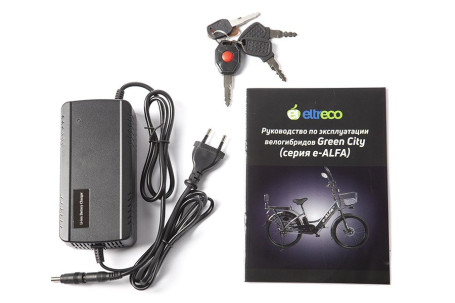 Электровелосипед GREEN CITY e-ALFA new (темно-красный матовый)