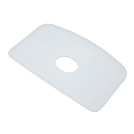 Скребок с отверстием FBK (146х98мм, гибкий, белый)