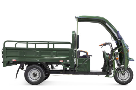 Трицикл электрический Rutrike D4 КАБИНА 1800 (черный)