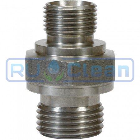 Переходник 1/8"ш-1/4"ш R+M (500бар, оцинк)