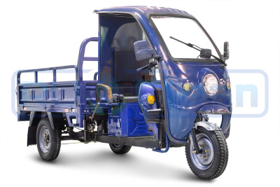 Трицикл электрический Rutrike D4 КАБИНА 1800 (синий)