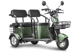 Трицикл электрический Rutrike Караван (зеленый)