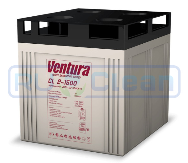 Тяговый аккумулятор Ventura CL 2-1500 (2В, 1500Ач, AGM)
