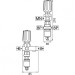 Регулятор давления R+M ST-261 (250бар, 30л/мин, 3/8"г-3/8"г, By-pass 1/4"г, микр.)