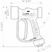 Пистолет пищевой PA RB65 (1/2"г-рег.форс, 24бар, 60л/мин)