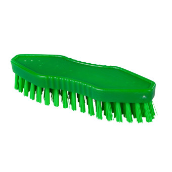 Щётка-скраб ручная FBK (180х60мм, жесткая, 30мм ворс, зеленый)