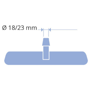 Рамка со спонжем TTS BLIK (40см, полипропилен, серо-зеленый)