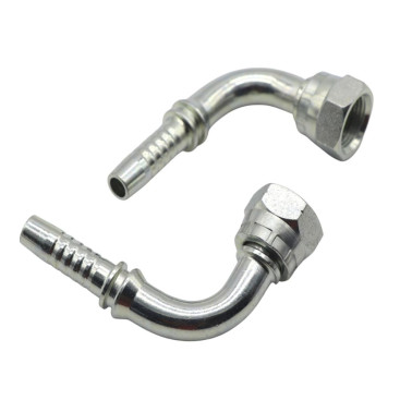 Фитинг высокого давления BSP (DN16, 1/2г, 90гр, оцинк) Robin