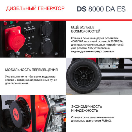 Генератор дизельный FUBAG DS 8000 DA ES