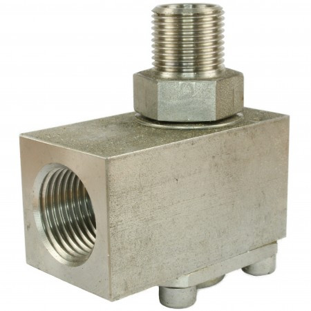 Угловое соединение (80 мм, 3/4"ш-3/4"г, 200 бар, вращ) R+M