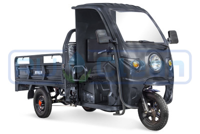 Трицикл электрический Rutrike D4 NEXT КАБИНА 1800 (черный)