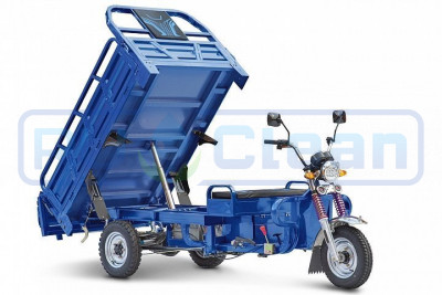 Трицикл электрический Rutrike Титан 2000 60V1500W (гидравлика, синий)