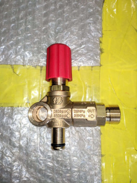 Регулятор давления Mecline VRF2 (220бар, 30л/мин, 3/8&quot;ш-М22х1.5ш, верх)