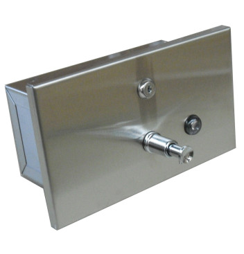 Диспенсер для мыла Nofer 03202.S (1200мл, встраиваемый, нерж, горизонтальный)