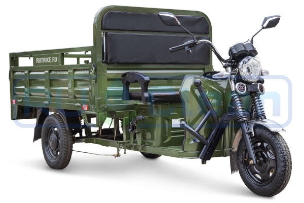 Трицикл электрический Rutrike D4 NEXT 1800 (зеленый)