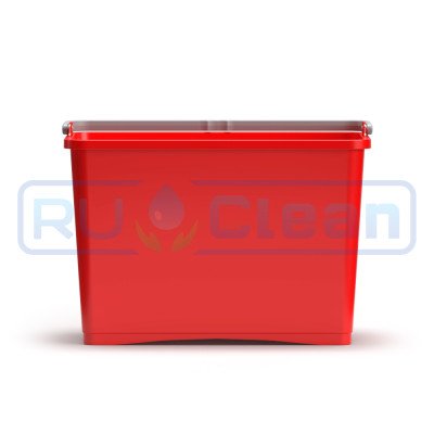 Ведро TTS (8л, ручка, без крышки, красный)