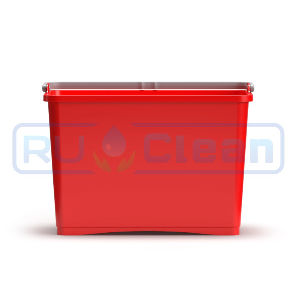 Ведро TTS (8л, ручка, без крышки, красный)