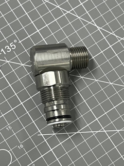 Переходник угловой 1/2ш-ш (нерж, вращ) RAMEX