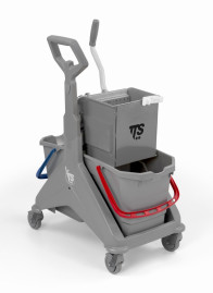 Тележка TTS NICKITA (2х15л, отжим O-KEY, серый)