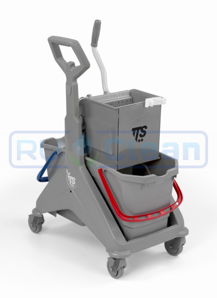 Тележка TTS NICKITA (2х15л, отжим O-KEY, серый)