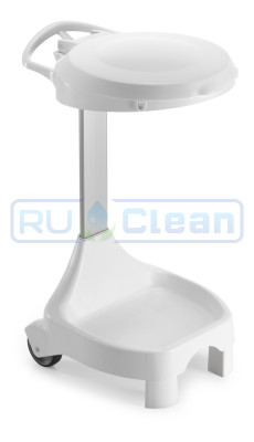 Держатель мешка TTS Smile W-60 (120л, ножки, колеса, белая крышка)