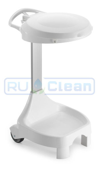 Держатель мешка TTS Smile W-60 (120л, ножки, колеса, белая крышка)