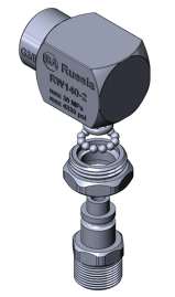 Переходник угловой 3/8"ш-3/8"г (нерж, вращ, тип RW140-2) RC