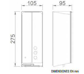 Диспенсер для антисептика Nofer (1000мл, белый)