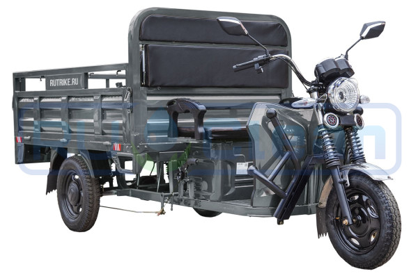 Трицикл электрический Rutrike D4 NEXT 1800 (серый)